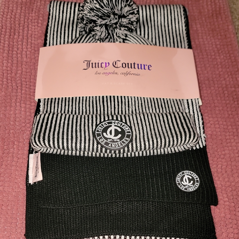Juicy Couture Scarf and Hat Set